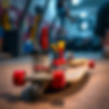 Illustration of maintenance tools and tips for drop through longboards.