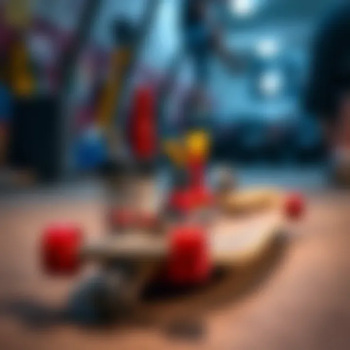 Illustration of maintenance tools and tips for drop through longboards.