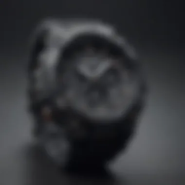 Robust Design of G-Shock Watch Sleek black G-Shock watch showcasing its robust design and features