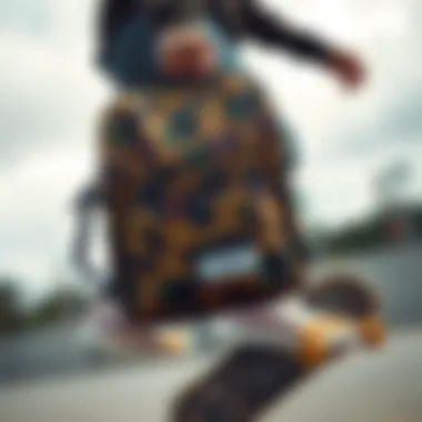 Herschel camo bag within the skateboarding culture