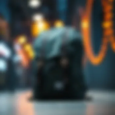 Herschel camo bag showcasing its unique design