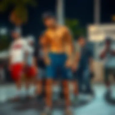 A group of skaters gathered, showcasing various styles of Zoo York shorts