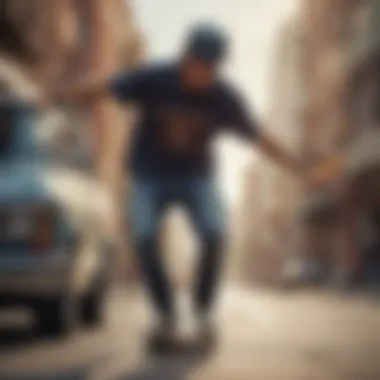 Skateboarder wearing a trucker hat that reflects personal style