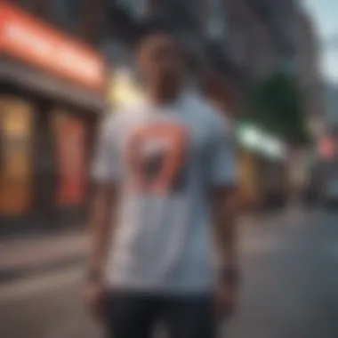 Nike SB Shirt in Urban Environment Nike SB shirt displayed in a trendy urban setting