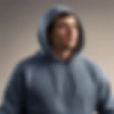 Modern Design of the Popover Hoodie A sleek popover hoodie displayed on a minimalist backdrop, showcasing its modern design.