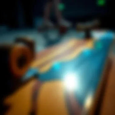 Close-up of high-quality materials used in penny boards