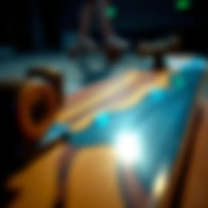 Close-up of high-quality materials used in penny boards