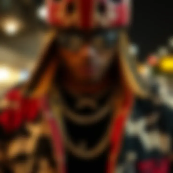 Stylish outfit complemented by a white gold Cuban chain accessory