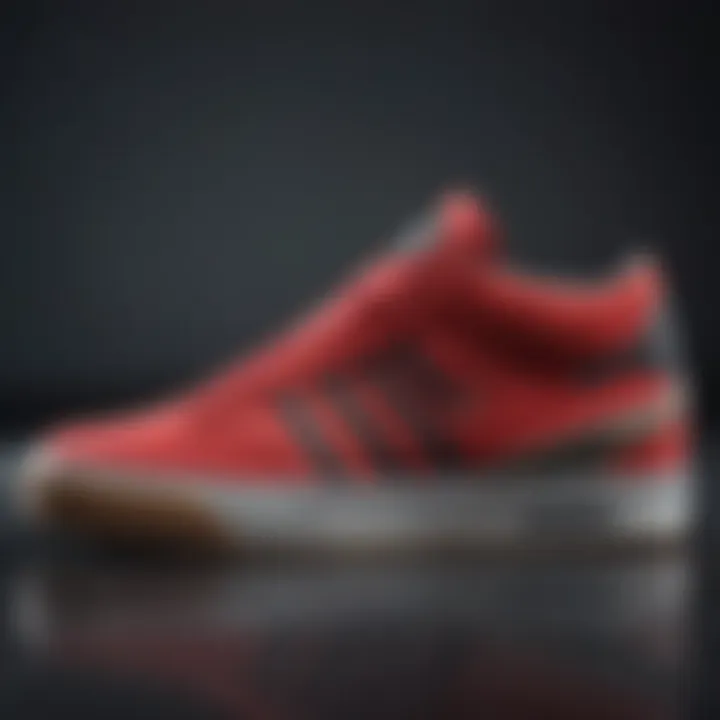 Showcasing the technological features of Adidas Vulc shoes