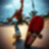 Dynamic execution of a shifty trick on a skateboard