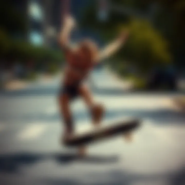 Historical evolution of skateboarding styles featuring the shifty