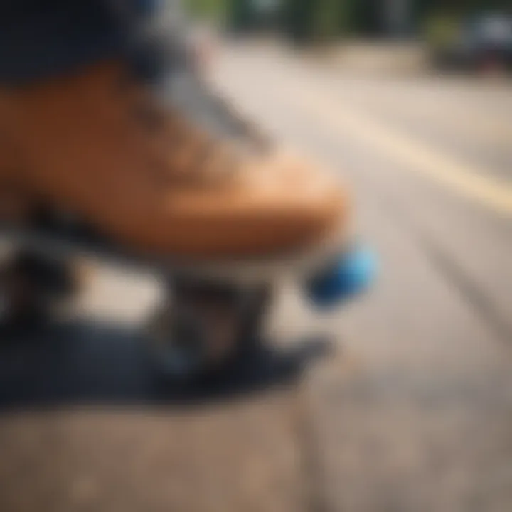 Detailed view of the materials used in Sure Grip Boardwalk skates