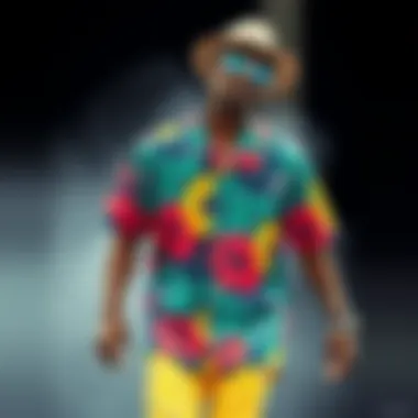 Frank Ocean shirt design with vibrant colors and unique patterns