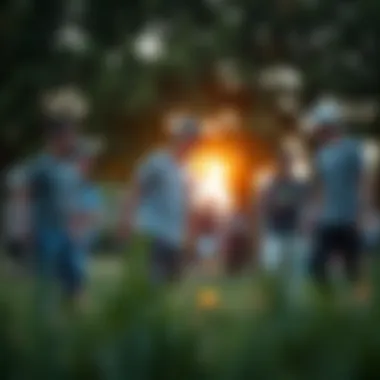 A group of skaters engaging in environmentally friendly practices, advocating for sustainability