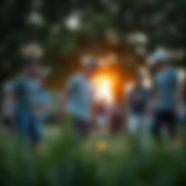 A group of skaters engaging in environmentally friendly practices, advocating for sustainability