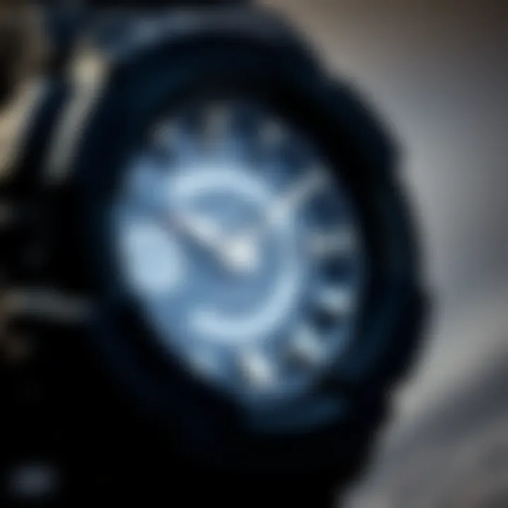 Close-up of G-Shock GA2100 Black features