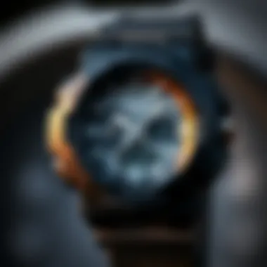 Close-up of G-Shock GA2100 Black features and functionalities