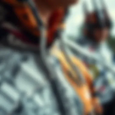 Close-up of a zip-up hoodie with intricate graphics