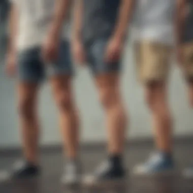 Evolution of Skater Shorts A visual timeline depicting the evolution of skater shorts over the years.