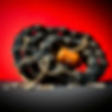 Materials used in the Jaxxon 20 inch chain displayed against a contrasting background.