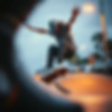 Rodney Mullen performing a trick on his skateboard