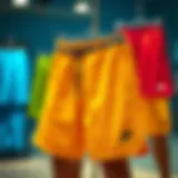 Stylish cotton shorts displayed in a vibrant color