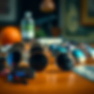 Variety of frame materials for round sunglasses on a table