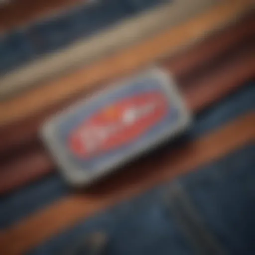 Close-up of a Dickies belt showcasing craftsmanship