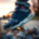 A close-up of the New Balance 288 showcasing its unique design features