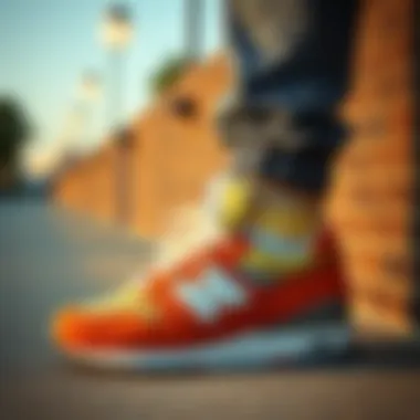 Stylish outfit featuring the New Balance 288, emphasizing its fashion appeal