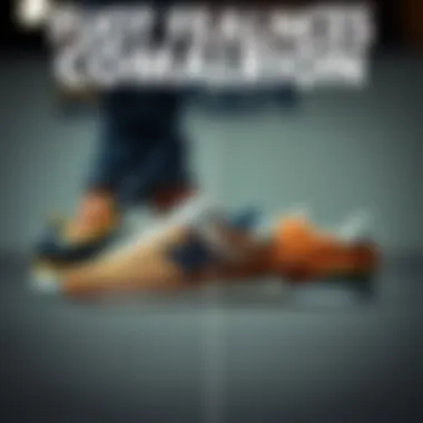 Comparison chart of New Balance 574 against other skate footwear