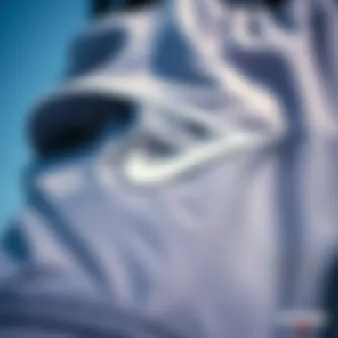 Close-up view highlighting the fabric texture of the Nike Club Essentials Woven Shorts