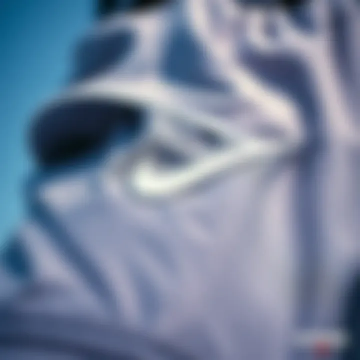 Close-up view highlighting the fabric texture of the Nike Club Essentials Woven Shorts