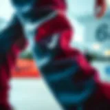 Close-up of Nike fleece trackpants showcasing texture and fabric quality