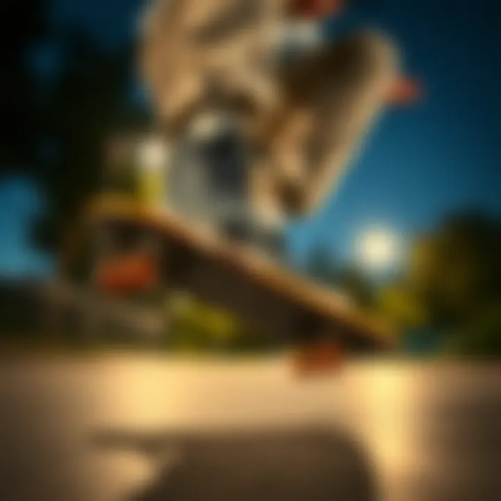 Skater performing a trick while wearing Nike SB Force 58 shoes