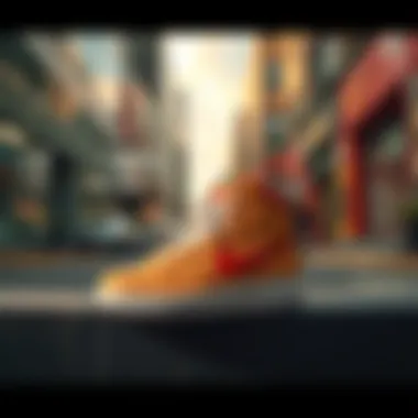 Nike SB Force 58 shoes on display in a trendy urban environment