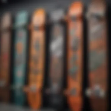 Diverse range of skateboards and accessories on display