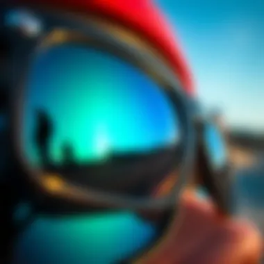 Close-up of polarized lens showcasing clarity and detail