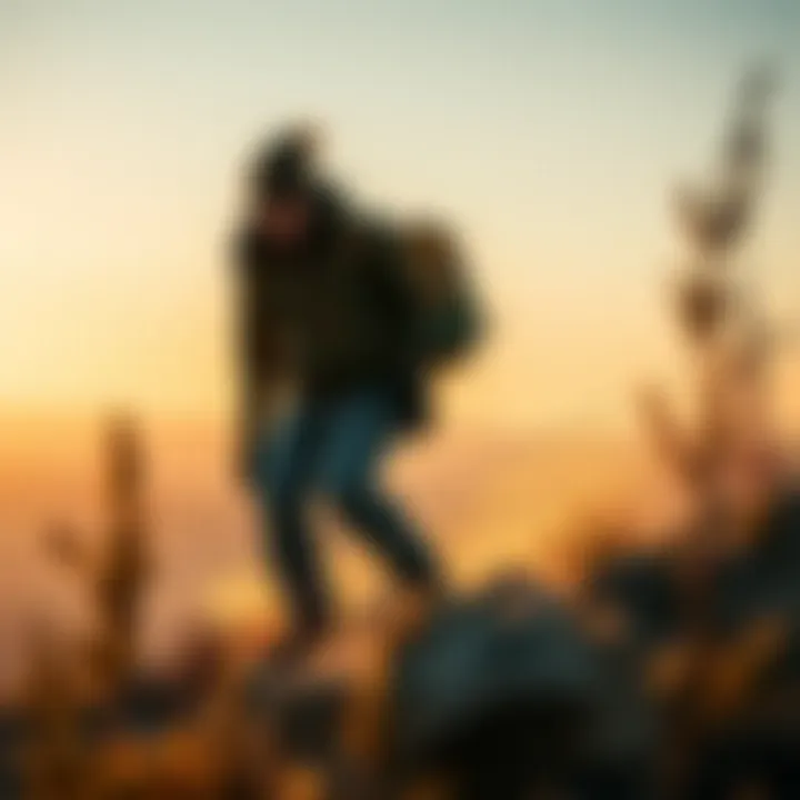 A scenic backdrop featuring Quiksilver gear in action