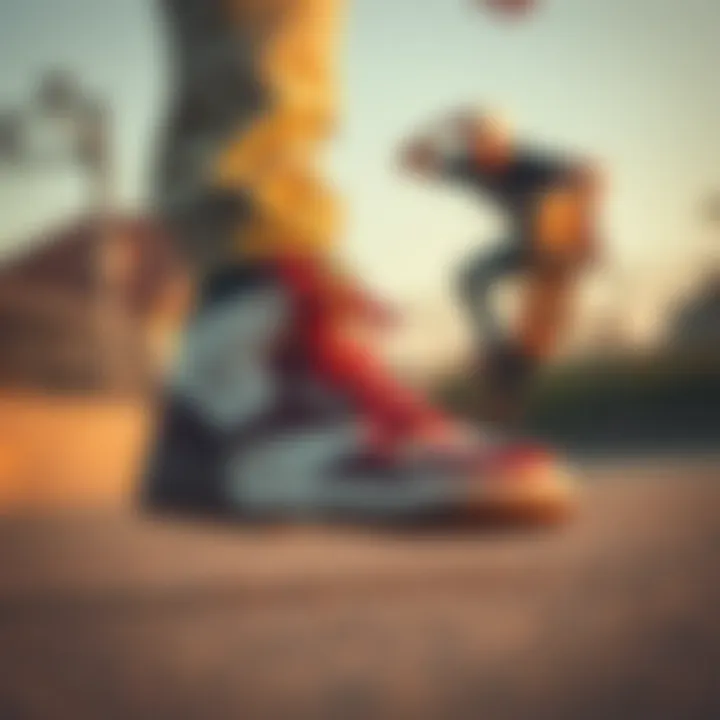 Reebok BB4500 Mid in action during athletic performance, emphasizing its functionality