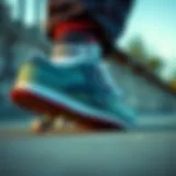 A classic Reebok sneaker designed for skateboarders, showcasing its unique features.