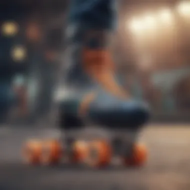 Close-up view of Rio Roller skates showcasing unique design elements