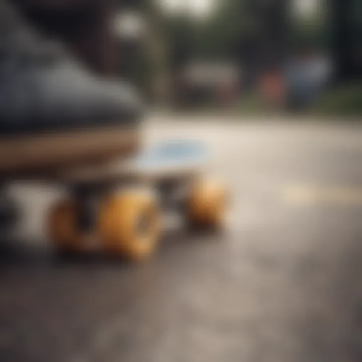 A close-up of essential skateboard gear including helmet and pads