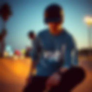 A skateboarder wearing Neff apparel, embodying the brand's spirit.