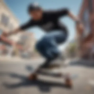 A skateboarder wearing The Hundreds gear and a G-Shock watch during a trick