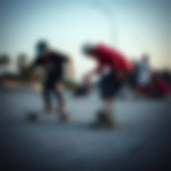 Graphical representation of the evolution of skateboarding culture