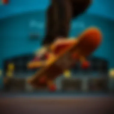 Skater performing tricks while wearing plaid DC shoes