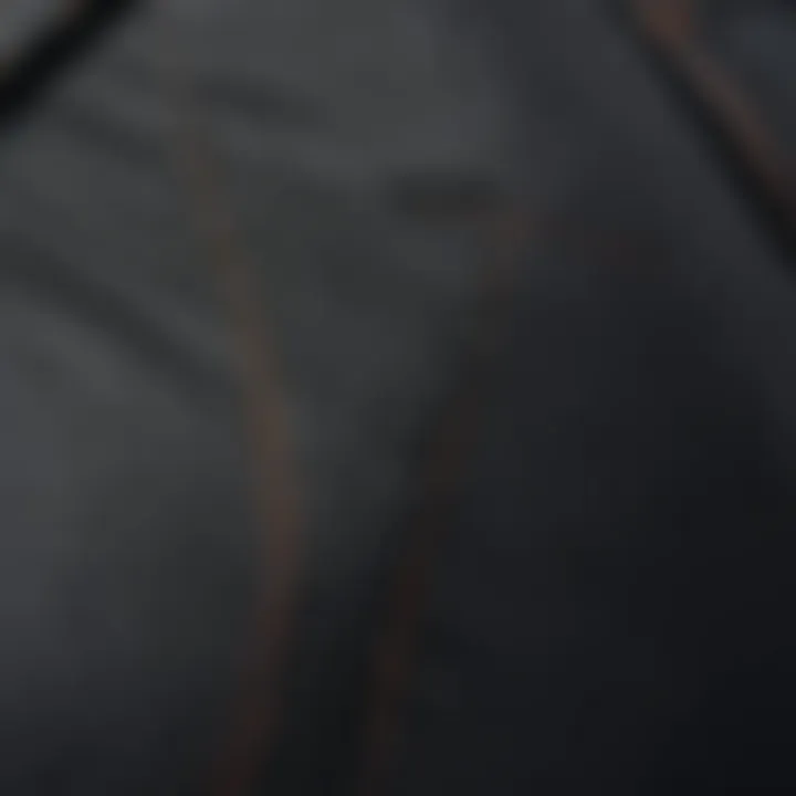 Close-up of fabric texture and stitching details of skinny fit pants