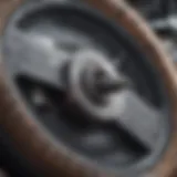 Close-up view of Spitfire wheels showcasing unique designs.