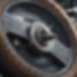 Close-up view of Spitfire wheels showcasing unique designs.